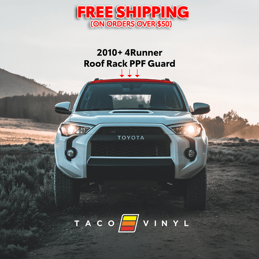 Taco Vinyl Protective Vinyl 2010-2024 4Runner PPF Roof Rack Guard