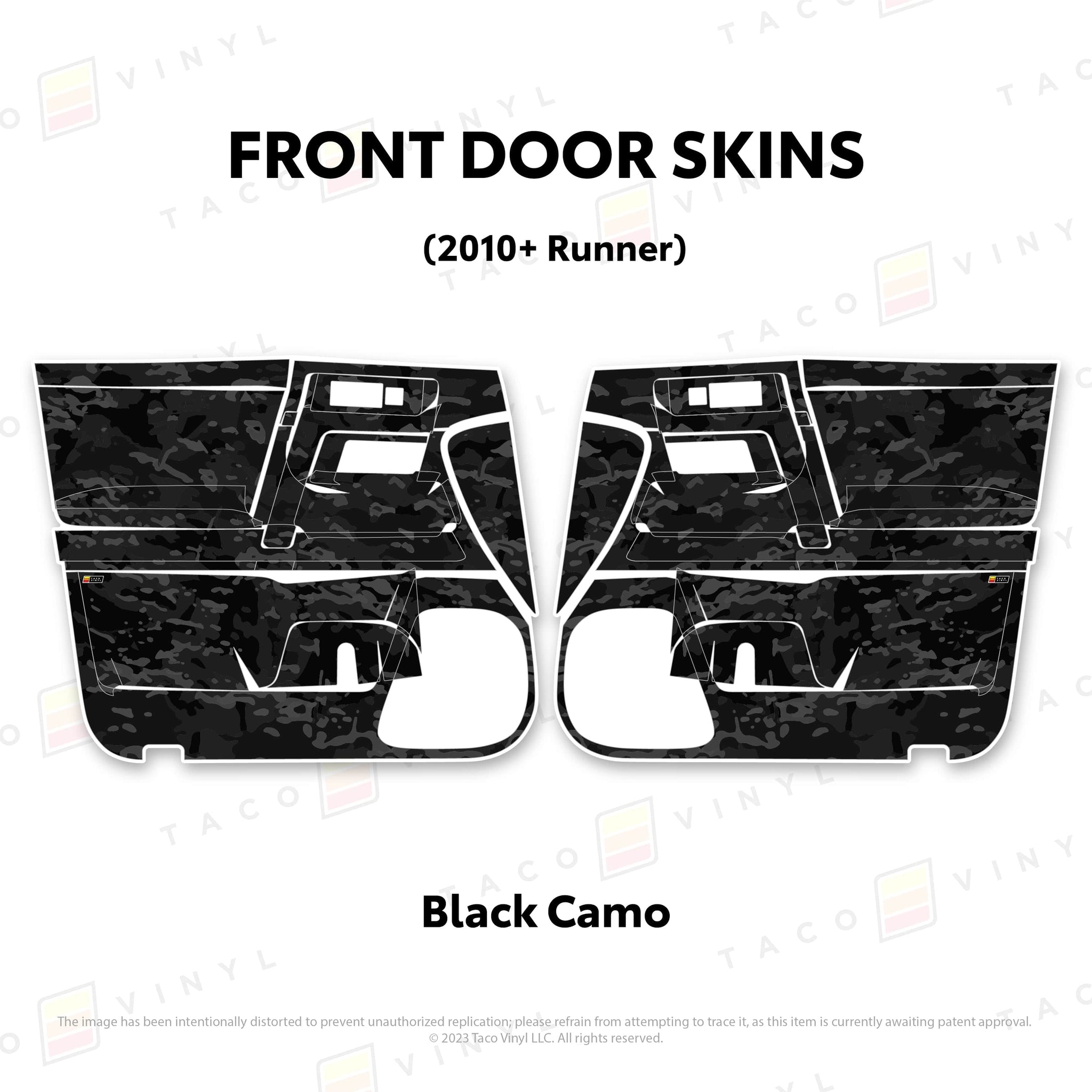 Taco Vinyl Protective Vinyl 2010-24 4Runner Door Skins