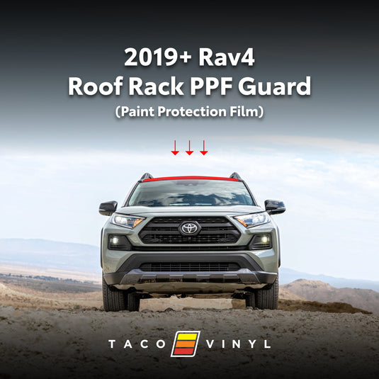 Taco Vinyl Protective Vinyl 2019-2025 Rav4 PPF Roof Rack Guard