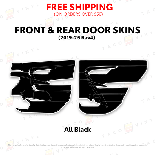 Taco Vinyl Protective Vinyl 2019-25 Rav4 Door Skins