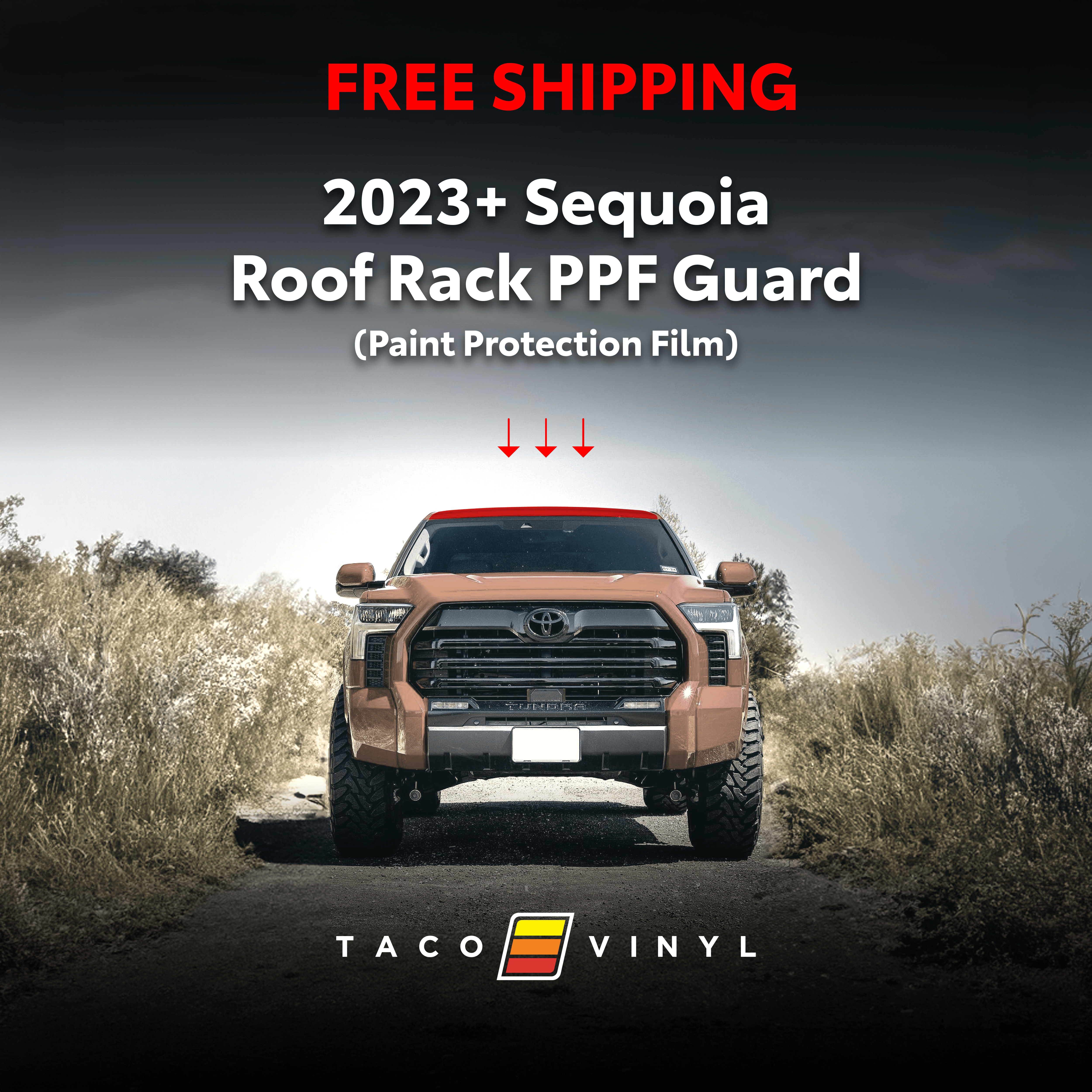 Taco Vinyl Protective Vinyl 2022+ Tundra PPF Roof Rack Guard
