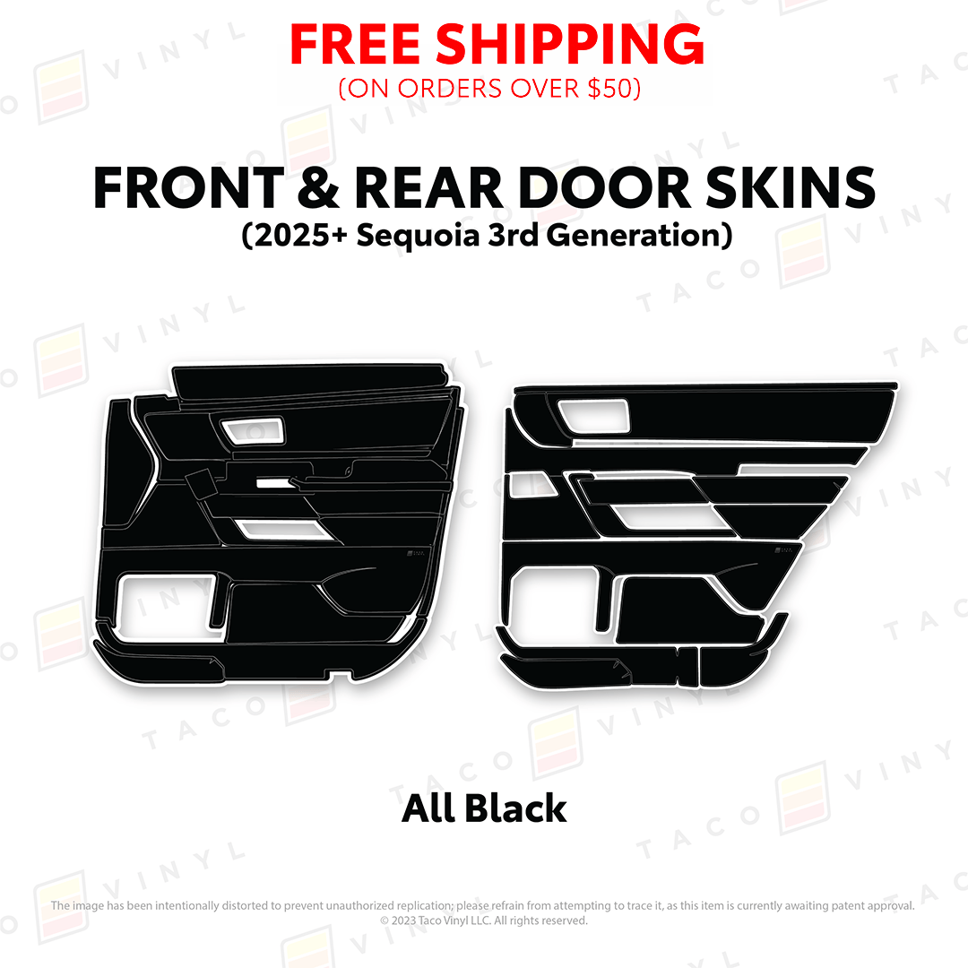 Taco Vinyl Protective Vinyl 2023+ Sequoia Door Skins