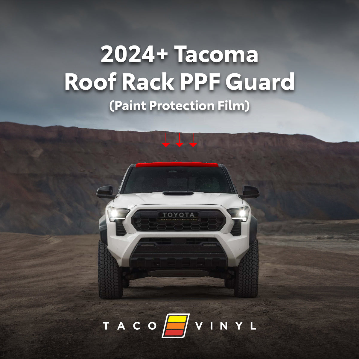 Taco Vinyl Protective Vinyl 2024+ Tacoma PPF Roof Rack Guard