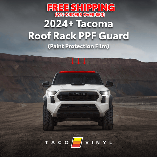 Taco Vinyl Protective Vinyl 2024+ Tacoma PPF Roof Rack Guard
