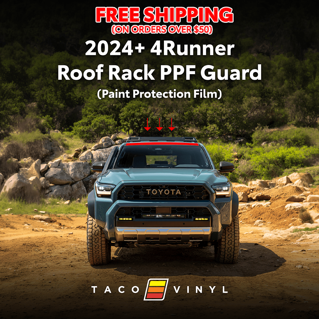 Taco Vinyl Protective Vinyl 2025+ 4Runner PPF Roof Rack Guard