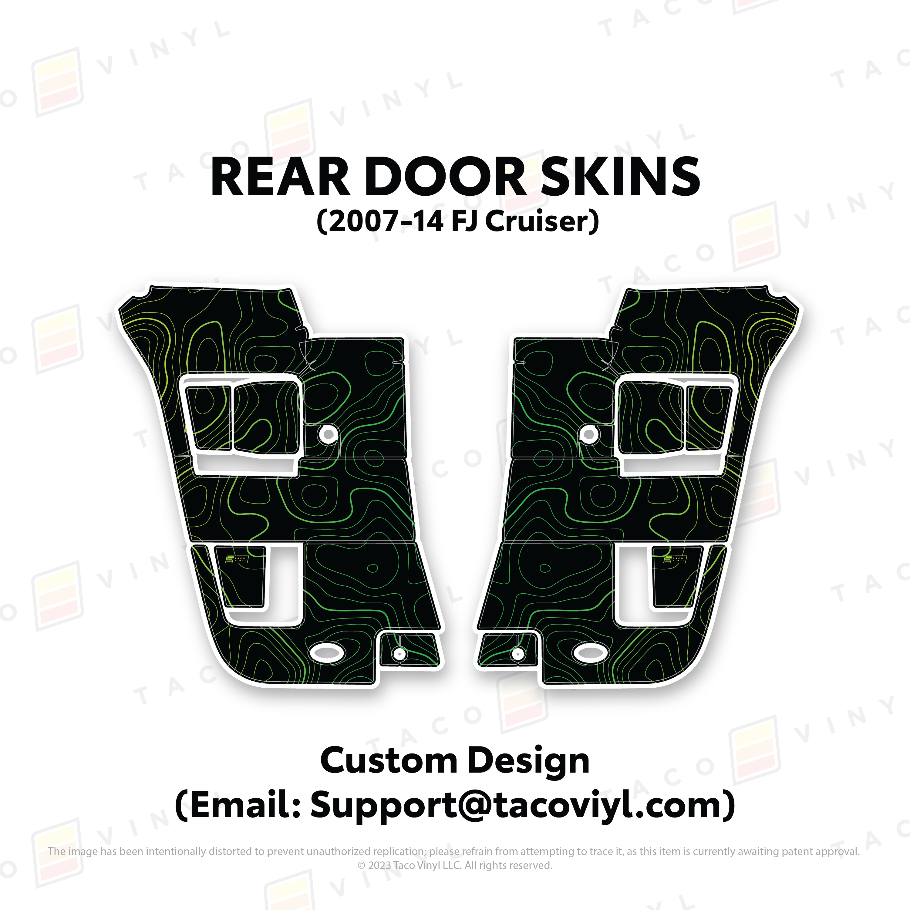 Taco Vinyl Protective Vinyl FJ Cruiser Door Skins