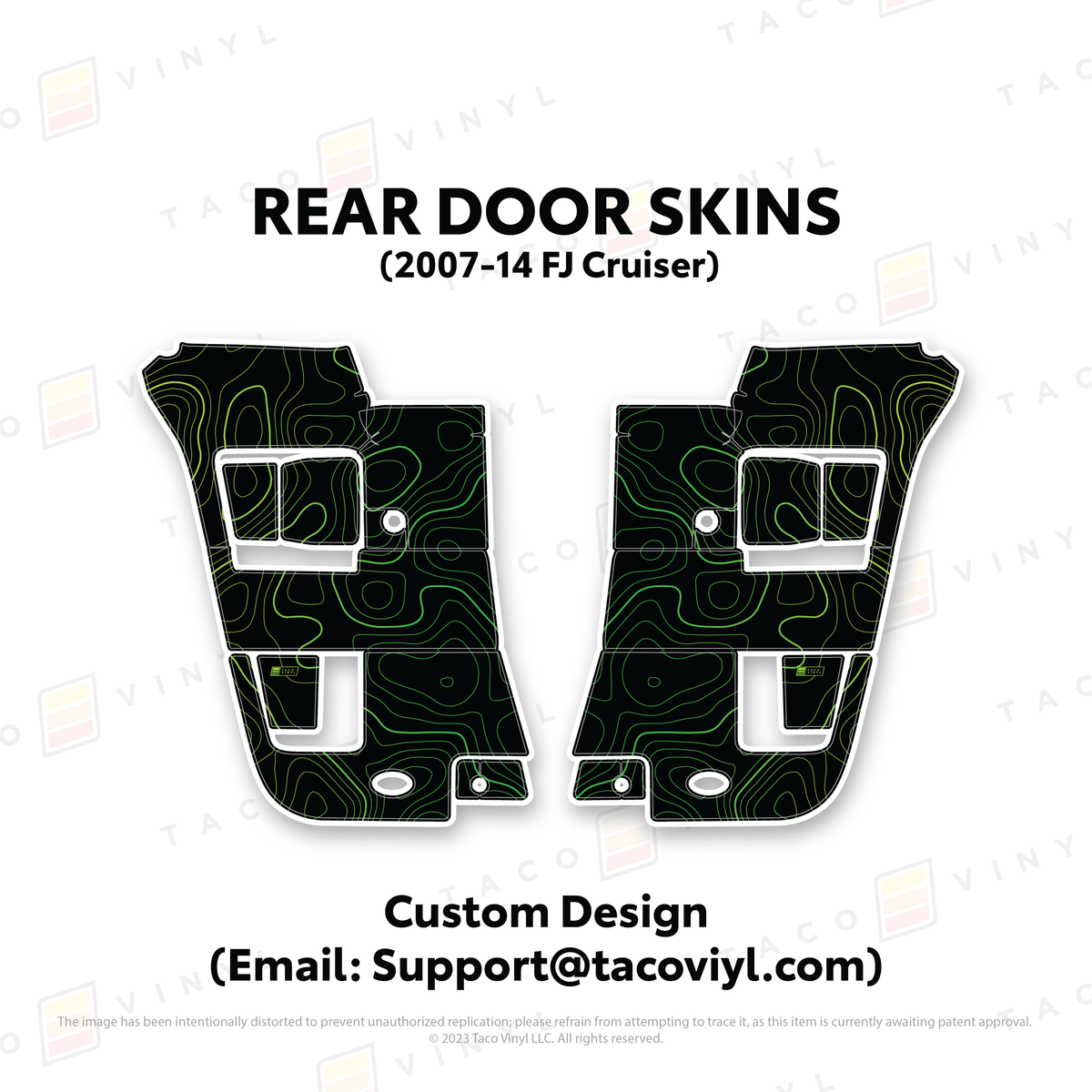Taco Vinyl Protective Vinyl FJ Cruiser Door Skins