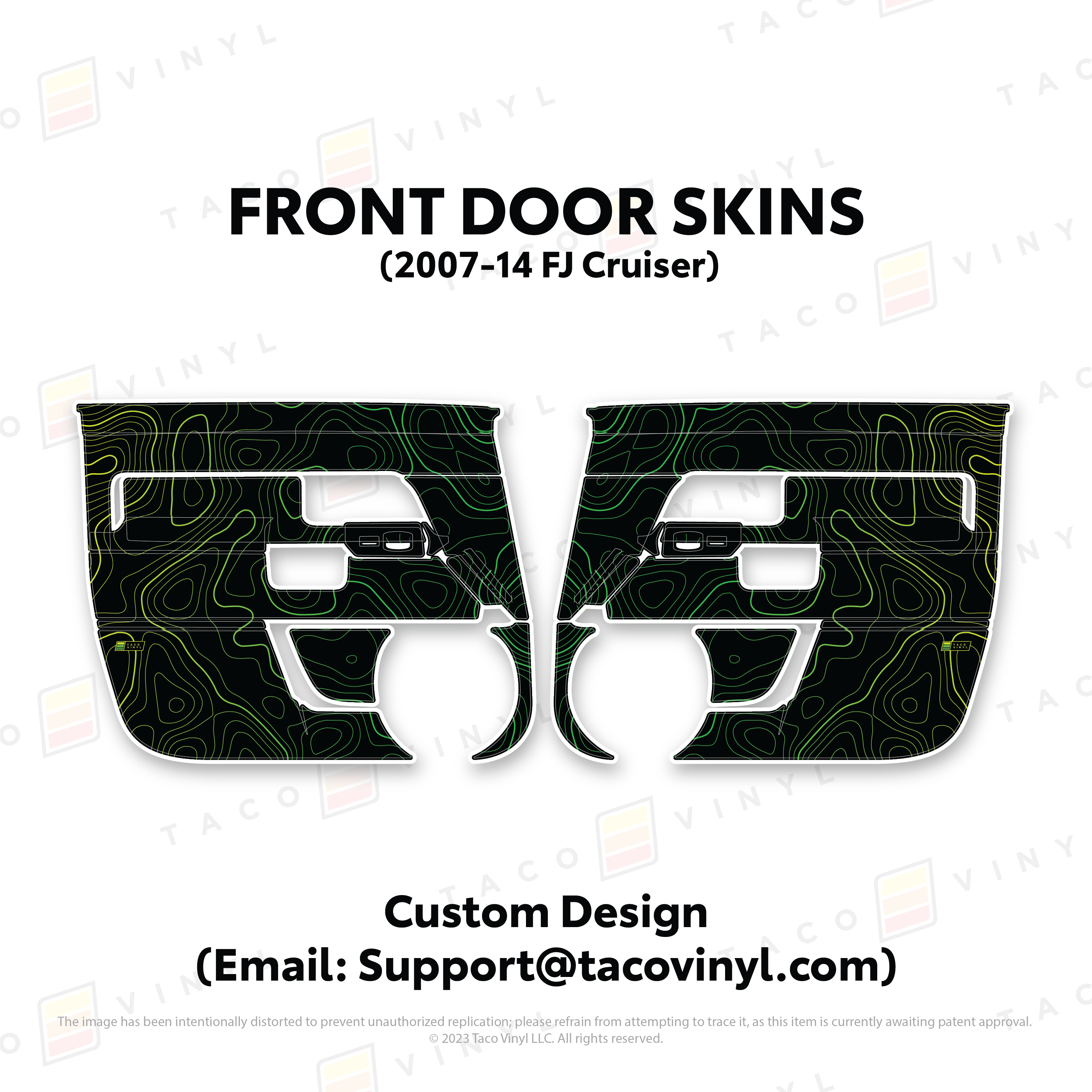 Taco Vinyl Protective Vinyl FJ Cruiser Door Skins