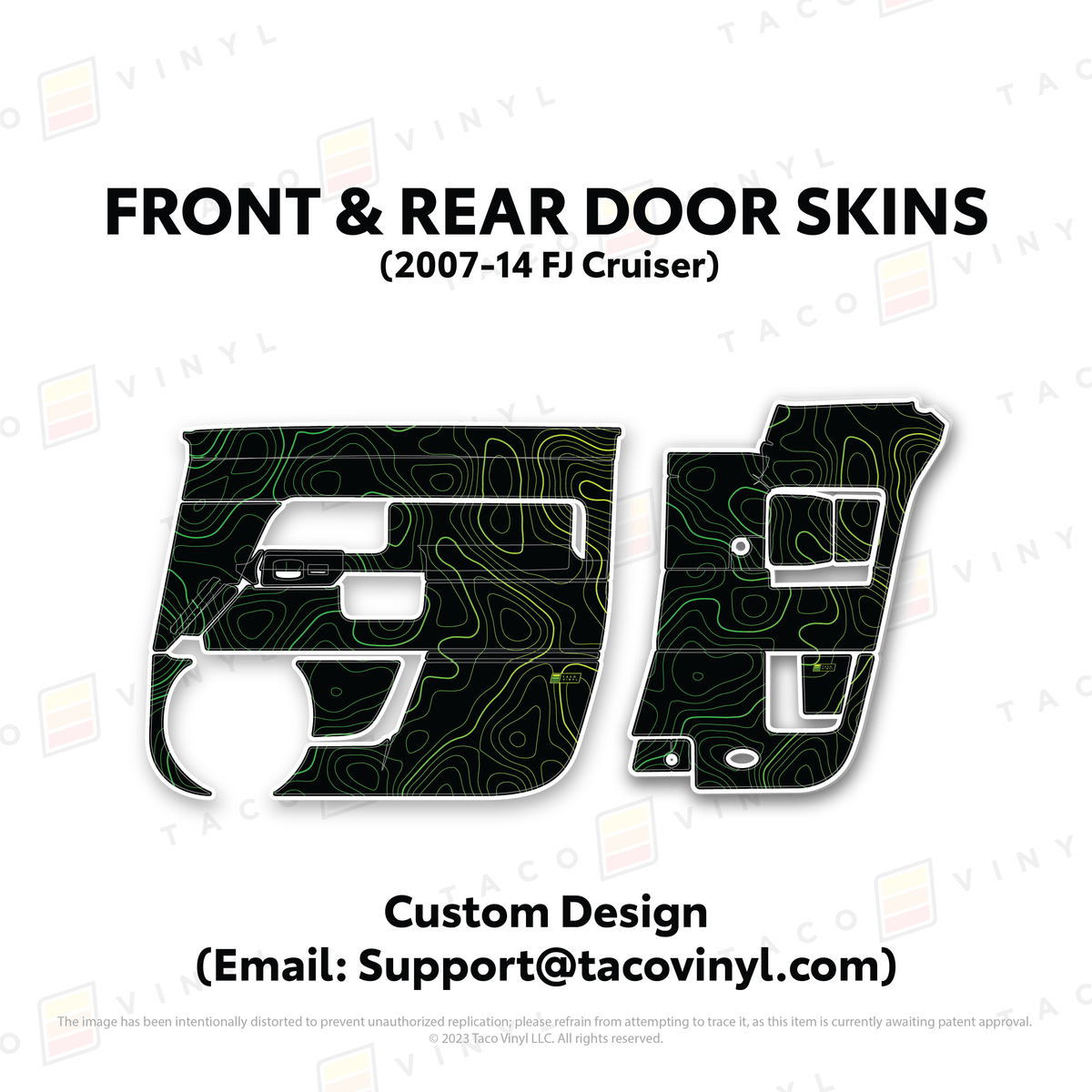 Taco Vinyl Protective Vinyl FJ Cruiser Door Skins