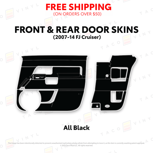 Taco Vinyl Protective Vinyl FJ Cruiser Door Skins