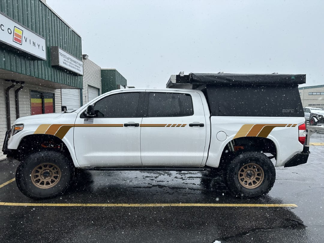 Taco Vinyl Tundra Stripe Kit Desert Scheme 2014-21 Tundra Heritage Side Stripes