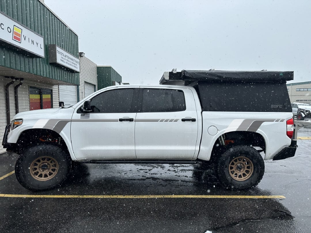 Taco Vinyl Tundra Stripe Kit Gray Scheme 2014-21 Tundra Heritage Side Stripes