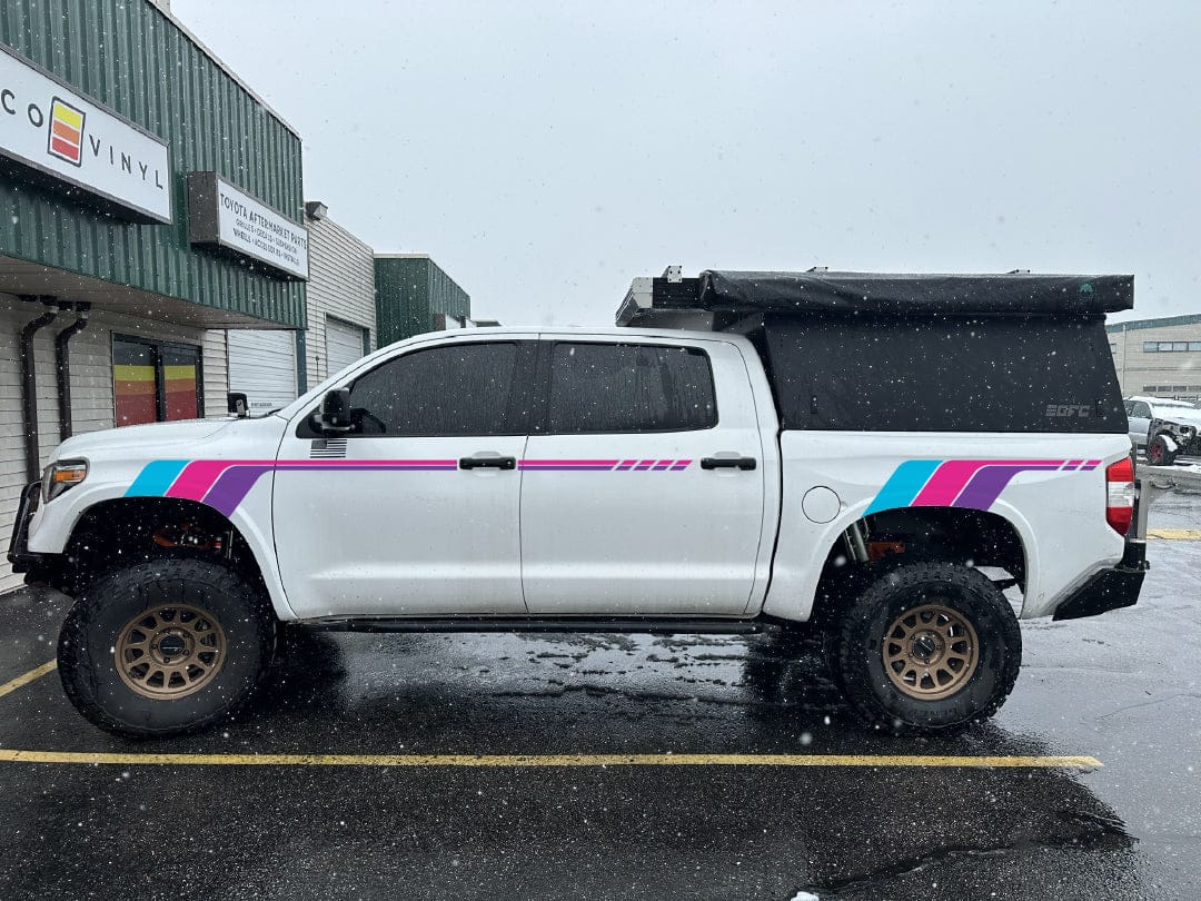 Taco Vinyl Tundra Stripe Kit Lady Owned Toyotas Scheme 2014-21 Tundra Heritage Side Stripes