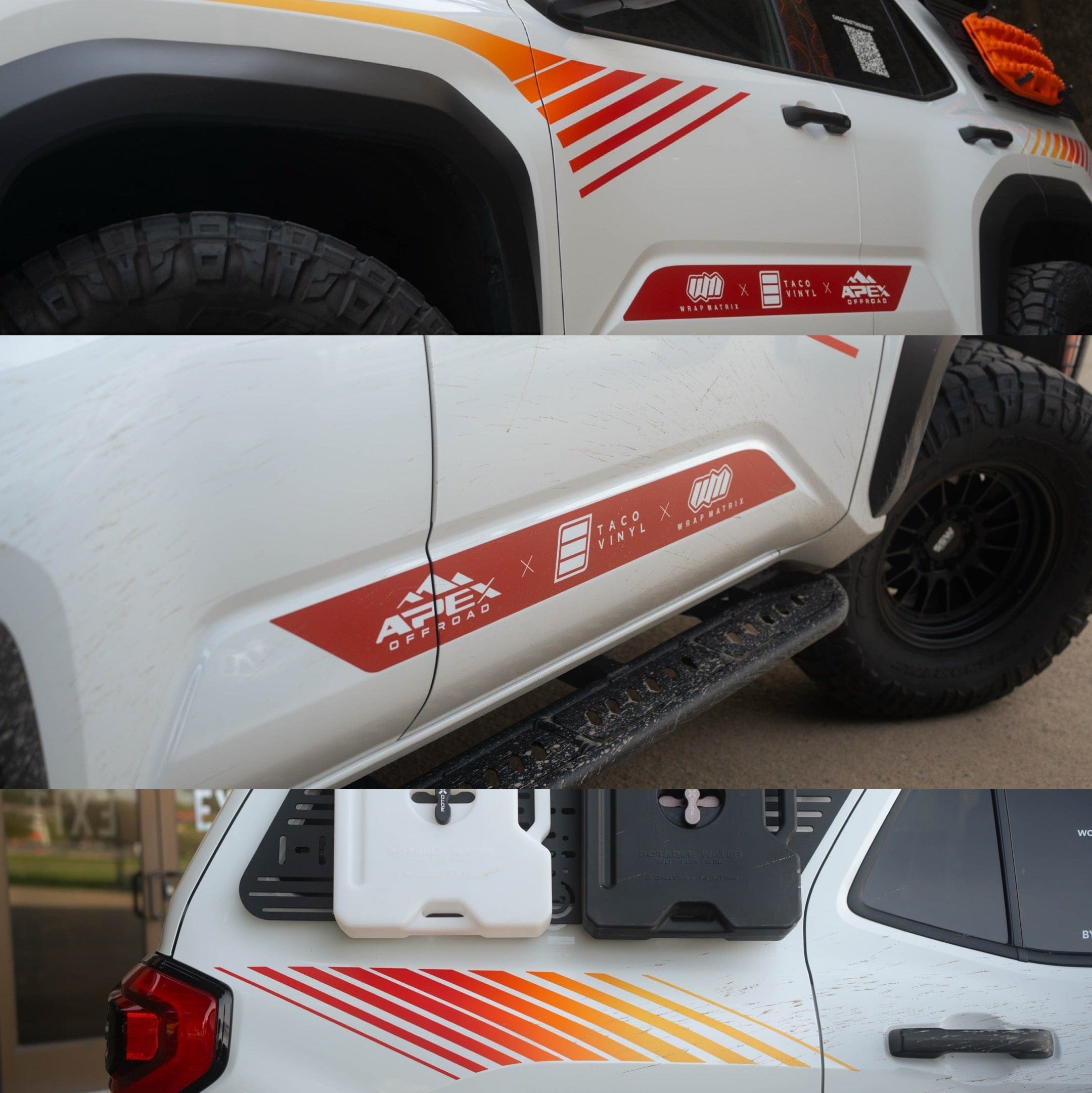 Taco Vinyl Vehicle Decals 2024+ Tacoma/2025+ 4Runner Hyper Stripe Kit