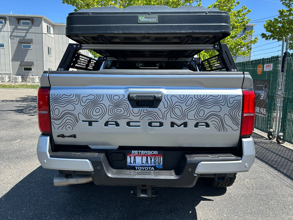 Taco Vinyl Vehicle Decals 2024+ Tacoma Tailgate Topo Decal