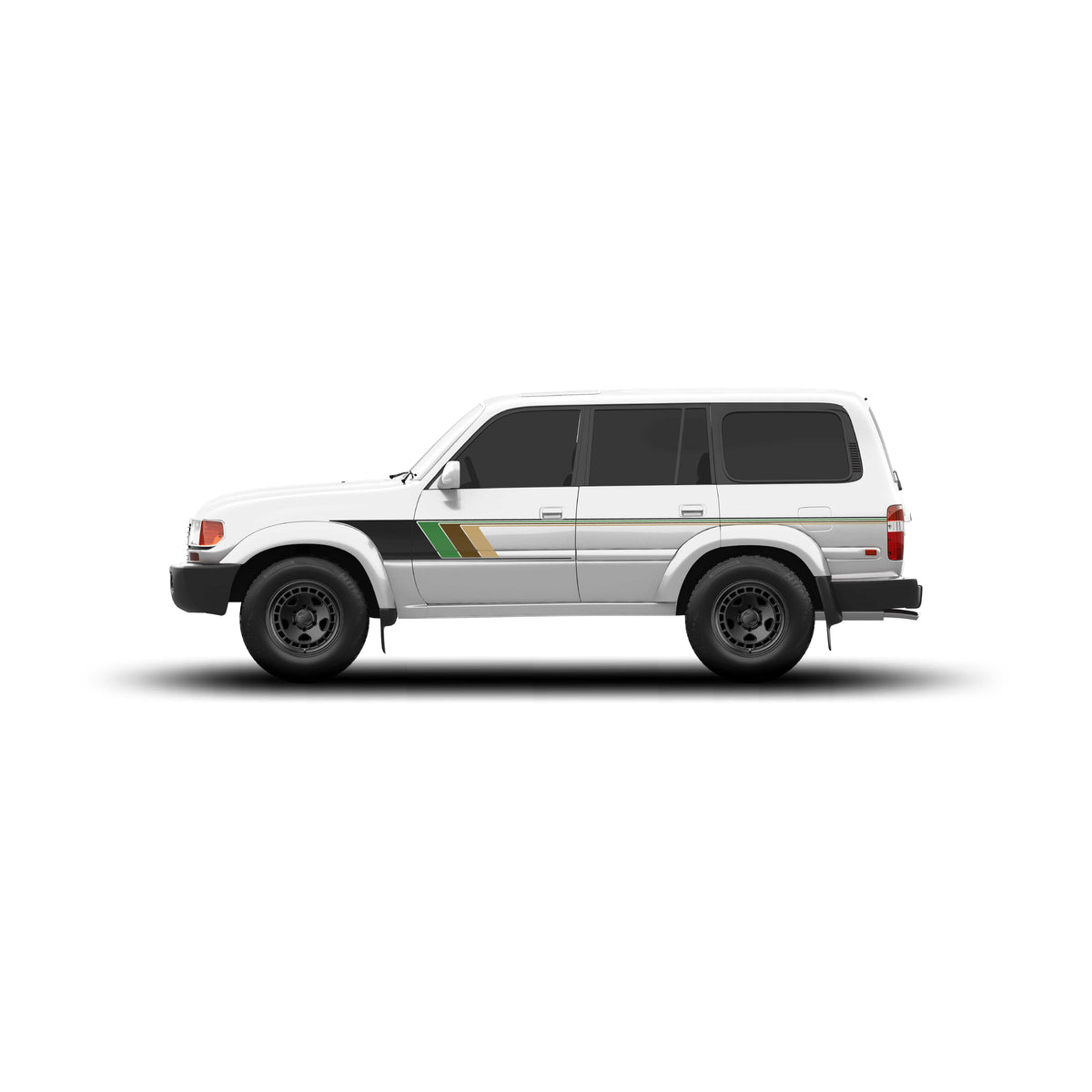 Taco Vinyl Vehicle Decals 80 Series Land Cruiser Checkered Stripe Kit