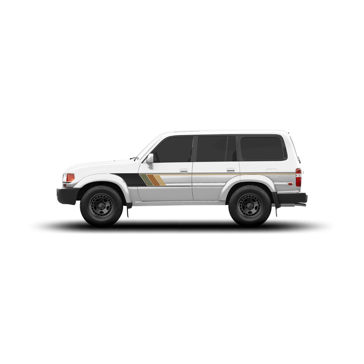 Taco Vinyl Vehicle Decals 80 Series Land Cruiser Checkered Stripe Kit