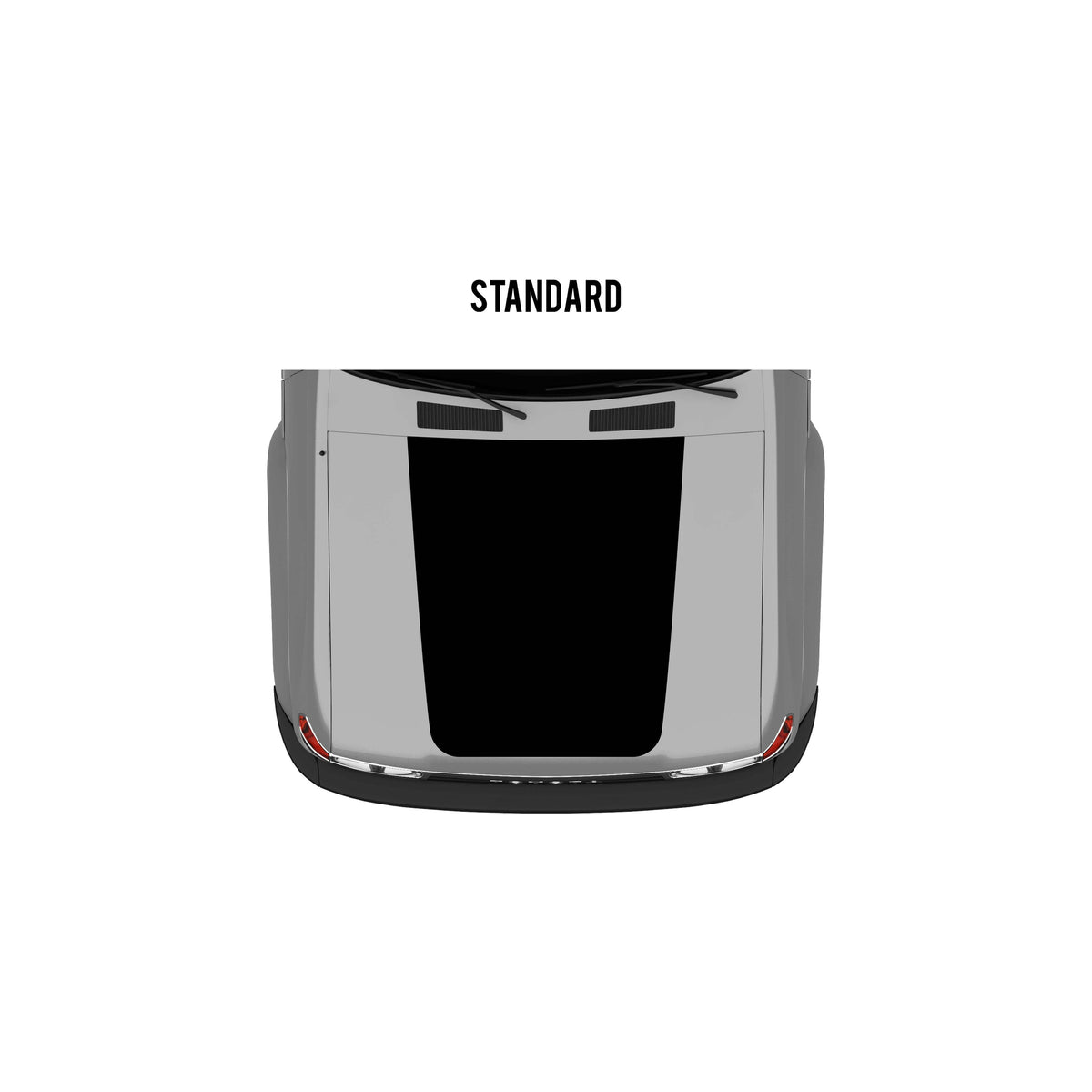 Taco Vinyl Vehicle Decals All Satin Black / Standard Hood Stamp 80 Series Land Cruiser Checkered Stripe Kit