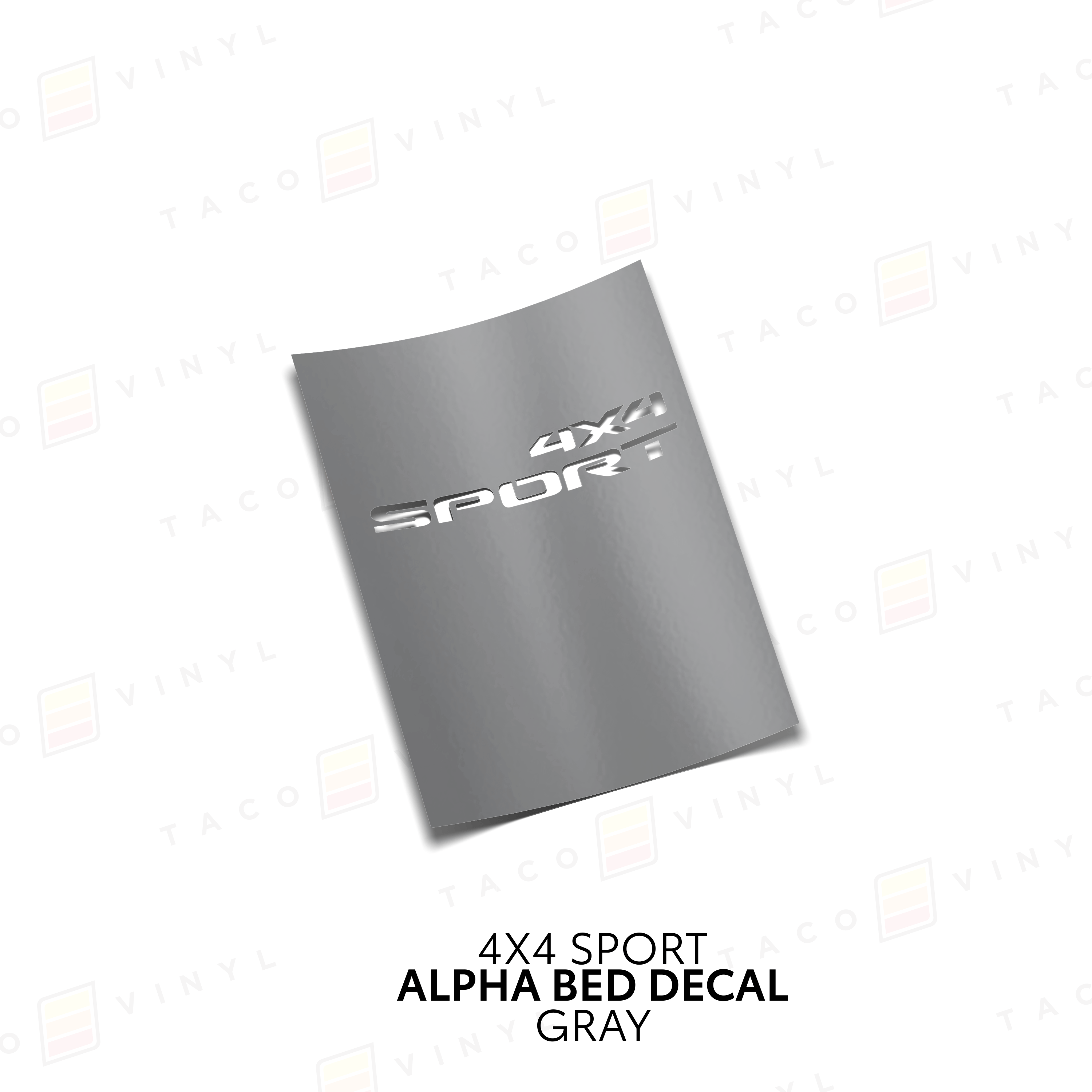 Taco Vinyl Vehicle Decals Alpha Bed Decals