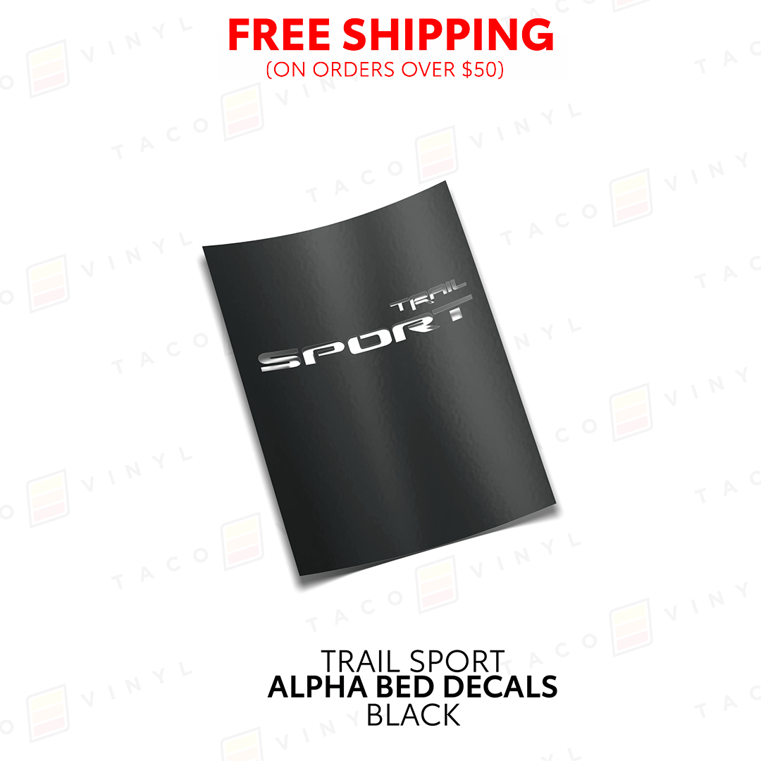Taco Vinyl Vehicle Decals Alpha Bed Decals