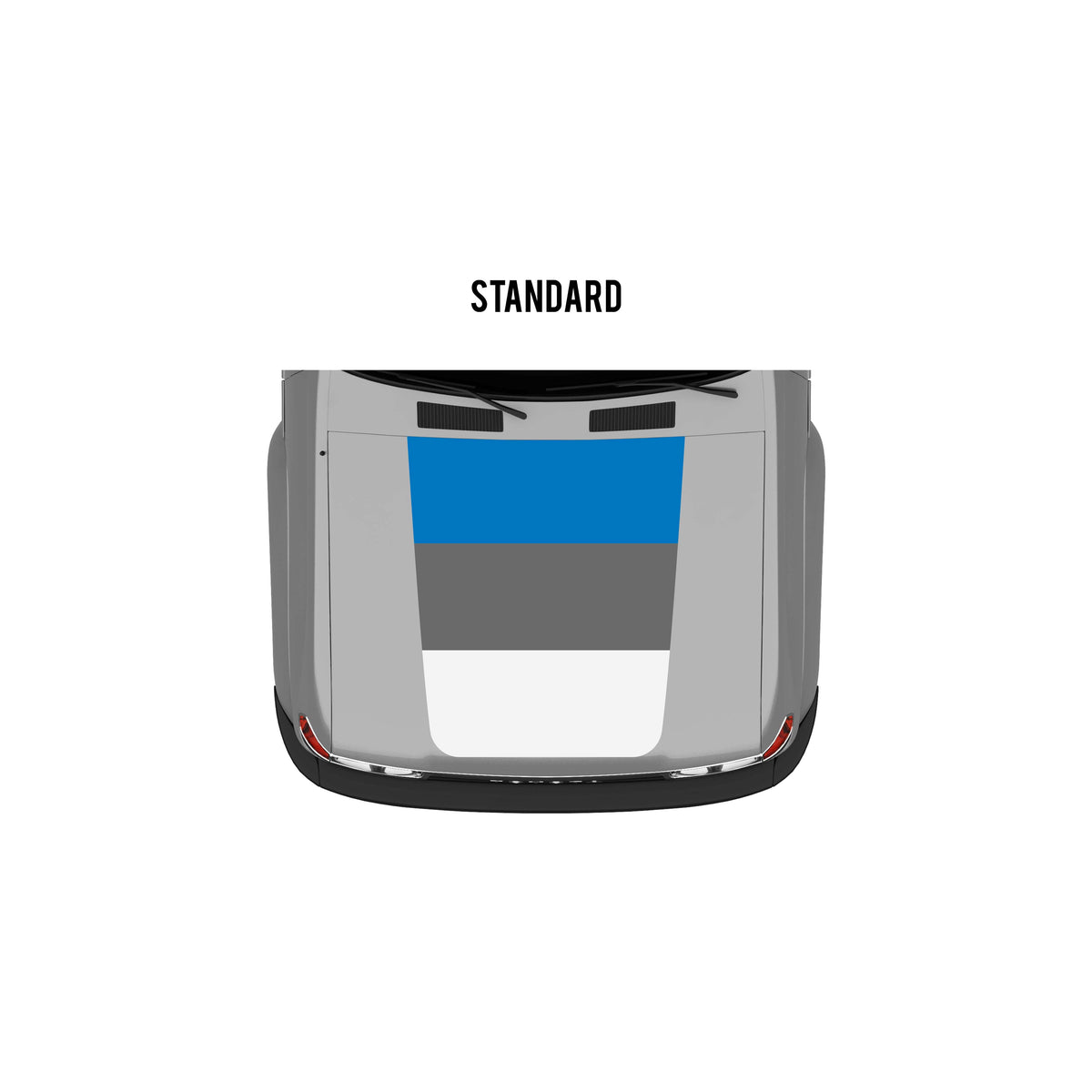Taco Vinyl Vehicle Decals Bermuda / Standard Hood Stamp 80 Series Land Cruiser Checkered Stripe Kit