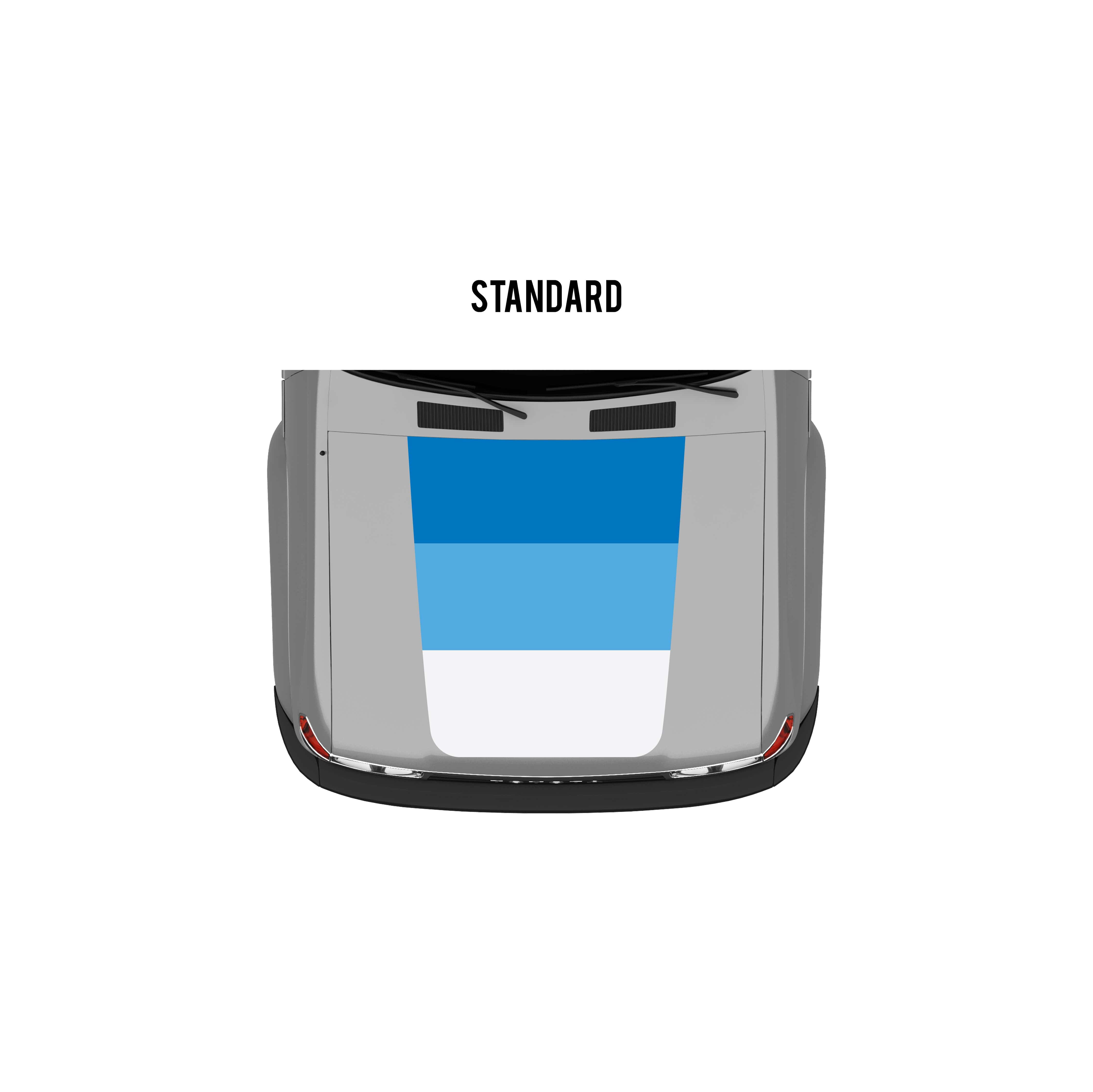 Taco Vinyl Vehicle Decals Blue Scheme / Standard Hood Stamp 80 Series Land Cruiser Checkered Stripe Kit