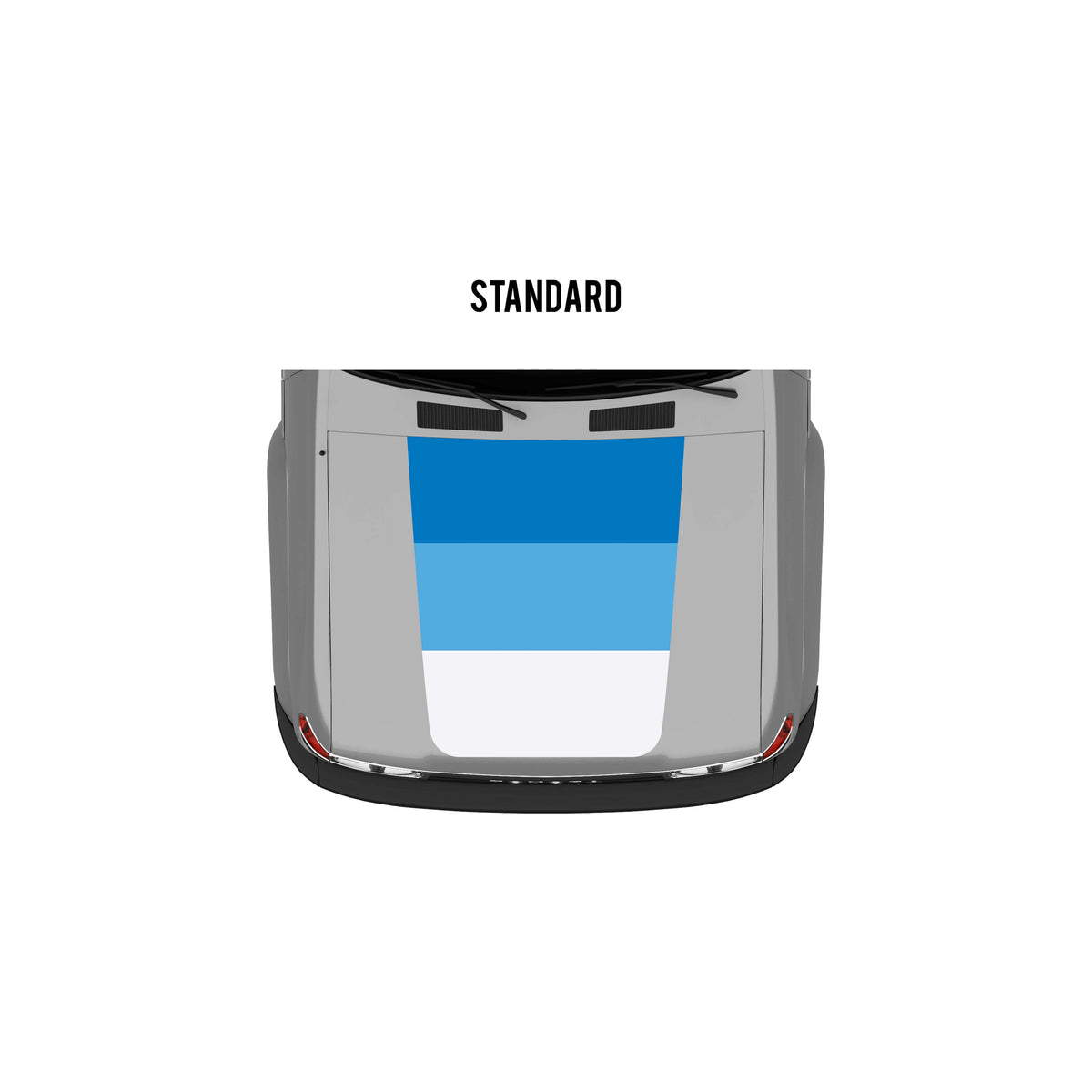 Taco Vinyl Vehicle Decals Blue Scheme / Standard Hood Stamp 80 Series Land Cruiser Checkered Stripe Kit