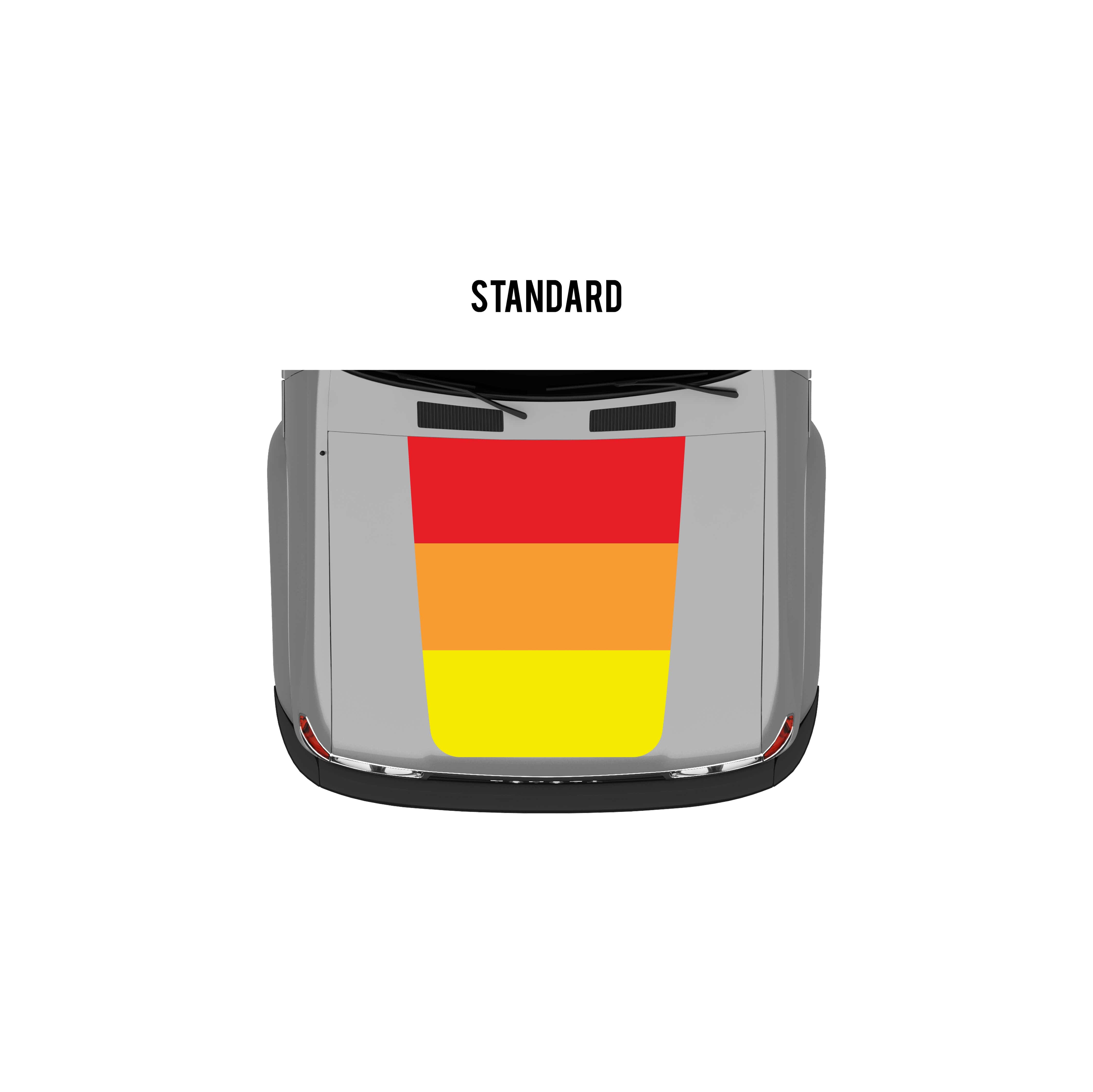 Taco Vinyl Vehicle Decals Classic Scheme / Standard Hood Stamp 80 Series Land Cruiser Checkered Stripe Kit