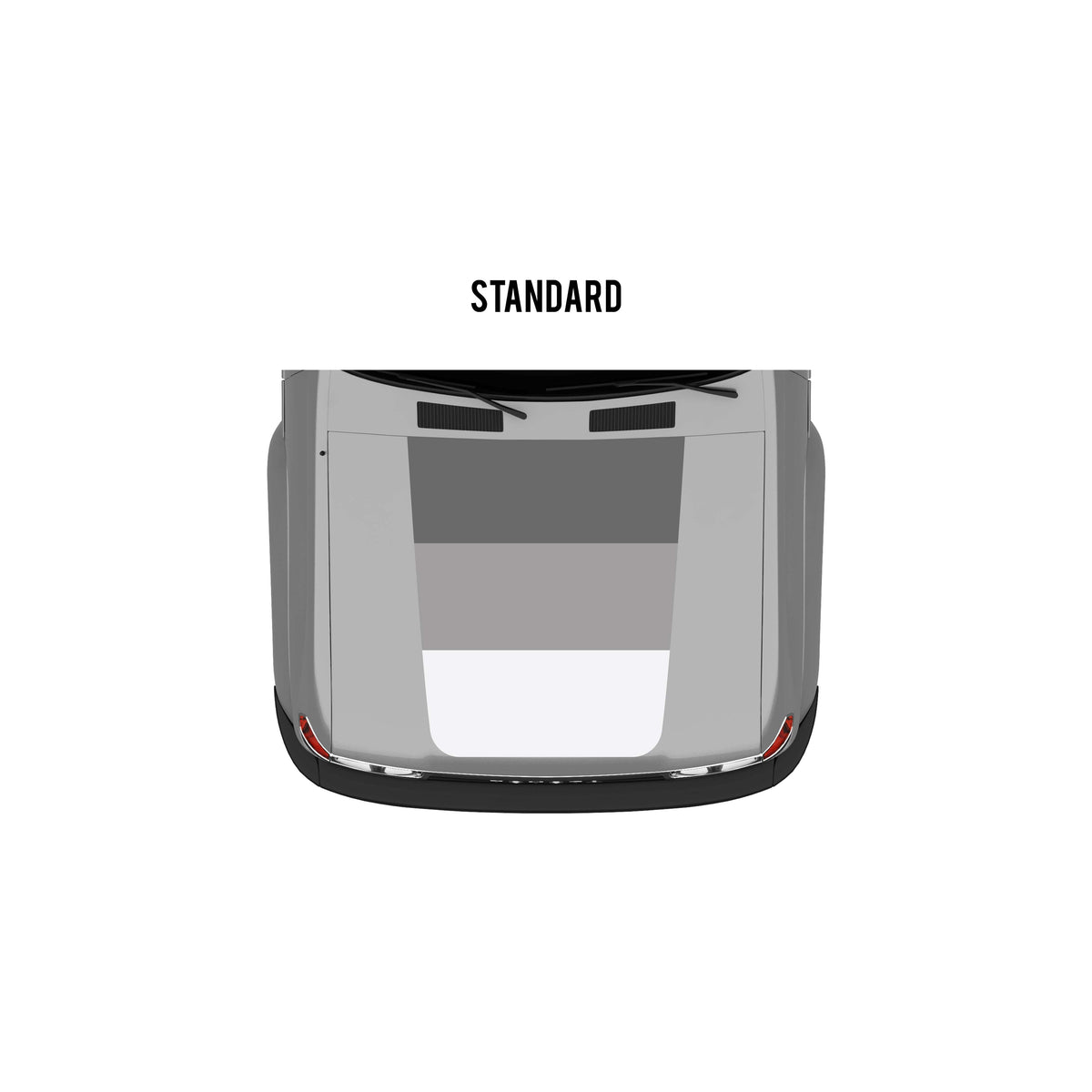 Taco Vinyl Vehicle Decals Gray Scheme / Standard Hood Stamp 80 Series Land Cruiser Checkered Stripe Kit