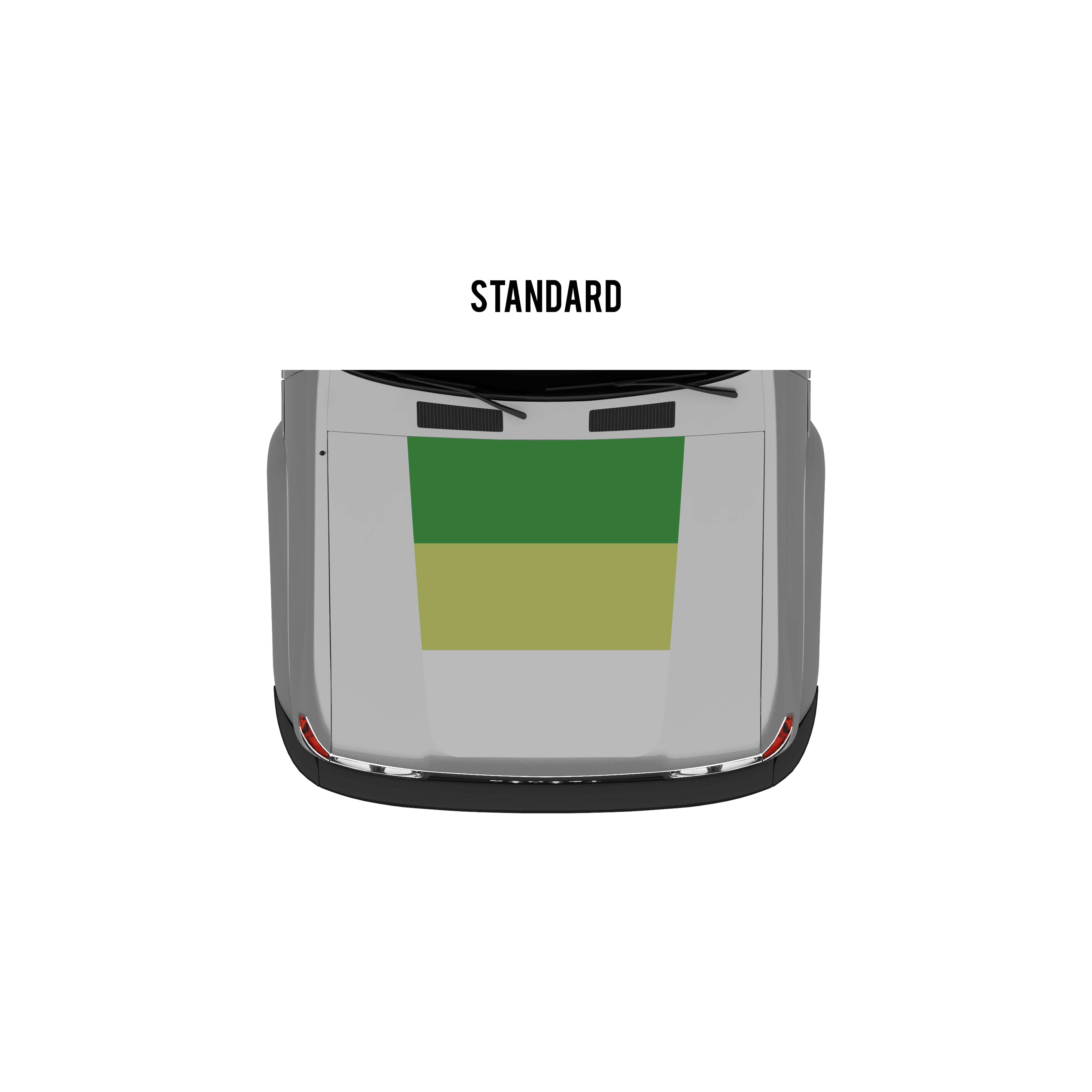 Taco Vinyl Vehicle Decals Green Scheme / Standard Hood Stamp 80 Series Land Cruiser Checkered Stripe Kit