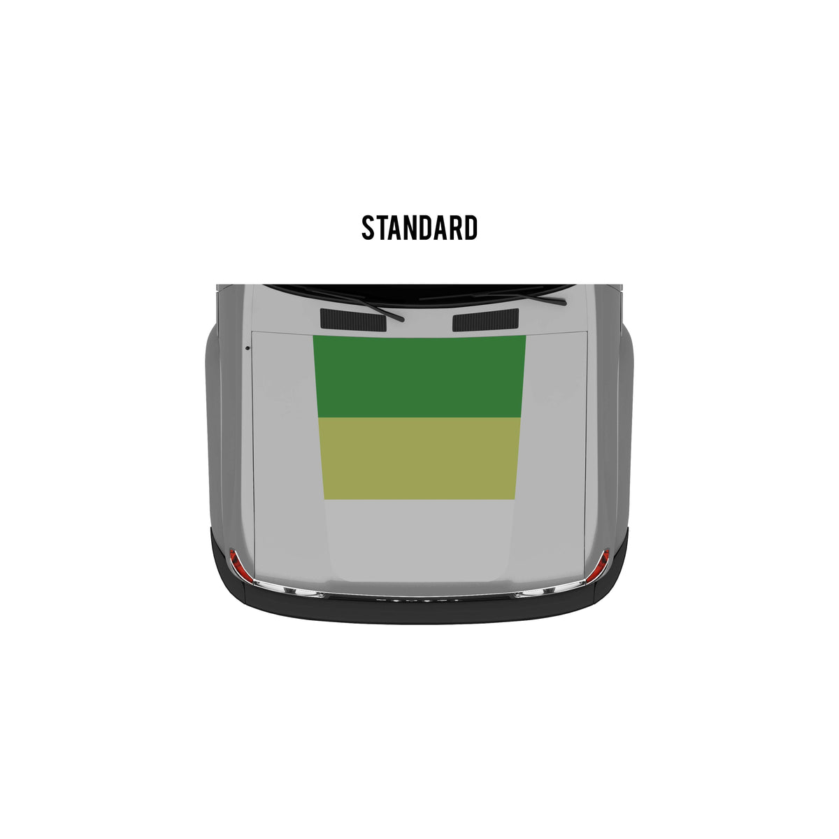 Taco Vinyl Vehicle Decals Green Scheme / Standard Hood Stamp 80 Series Land Cruiser Checkered Stripe Kit