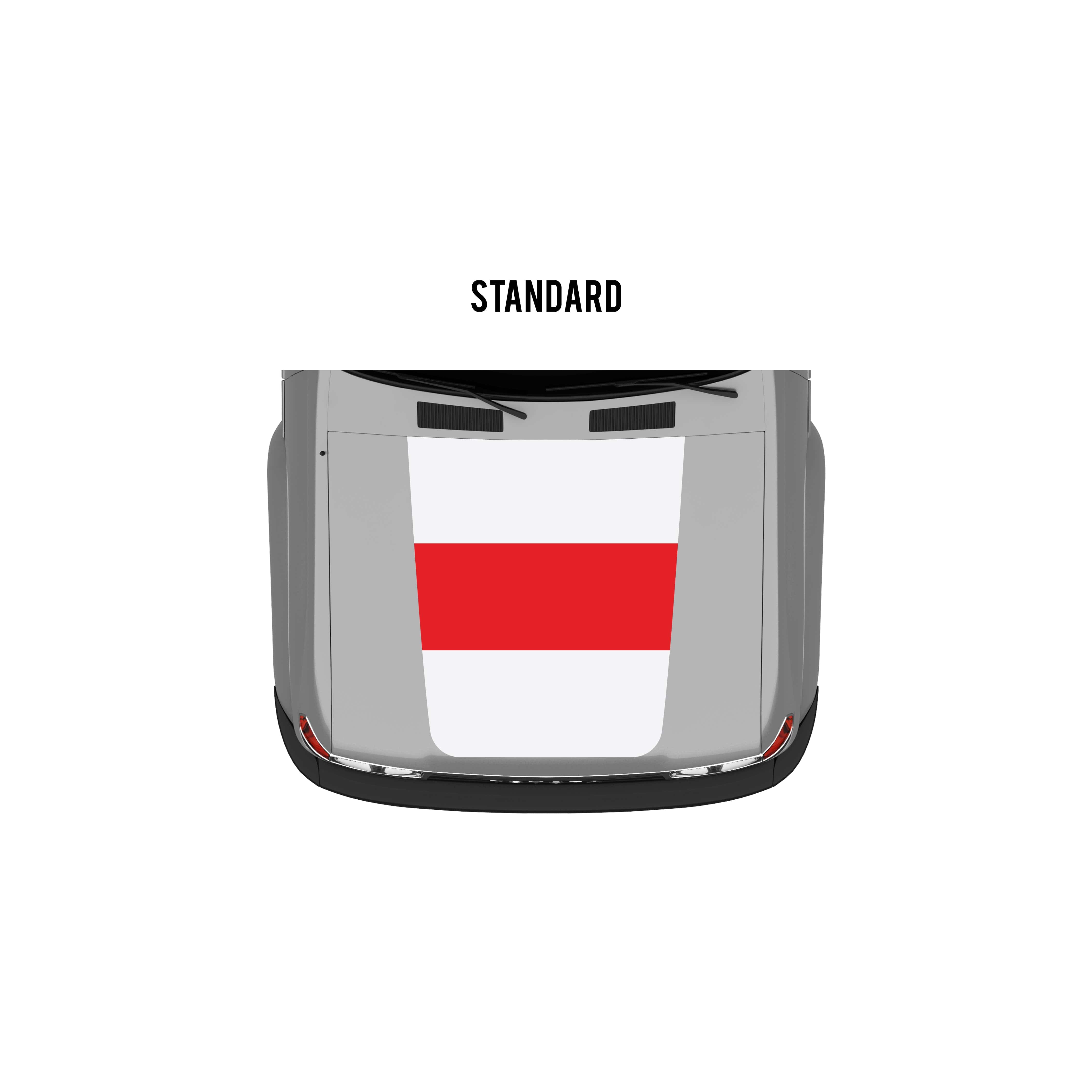 Taco Vinyl Vehicle Decals Japan / Standard Hood Stamp 80 Series Land Cruiser Checkered Stripe Kit