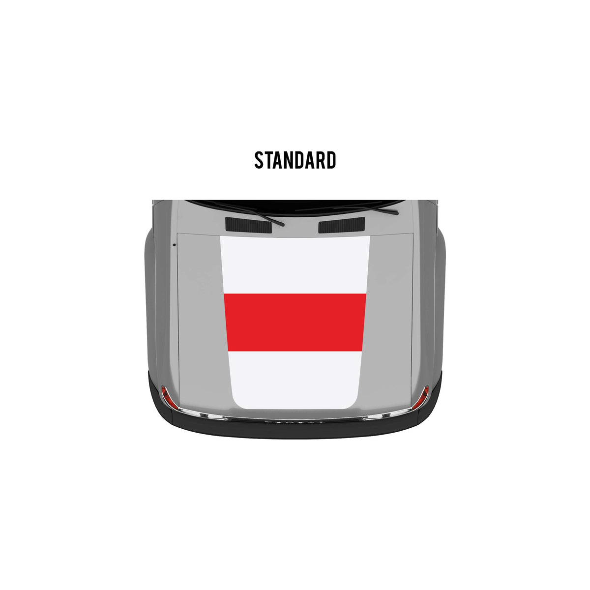 Taco Vinyl Vehicle Decals Japan / Standard Hood Stamp 80 Series Land Cruiser Checkered Stripe Kit