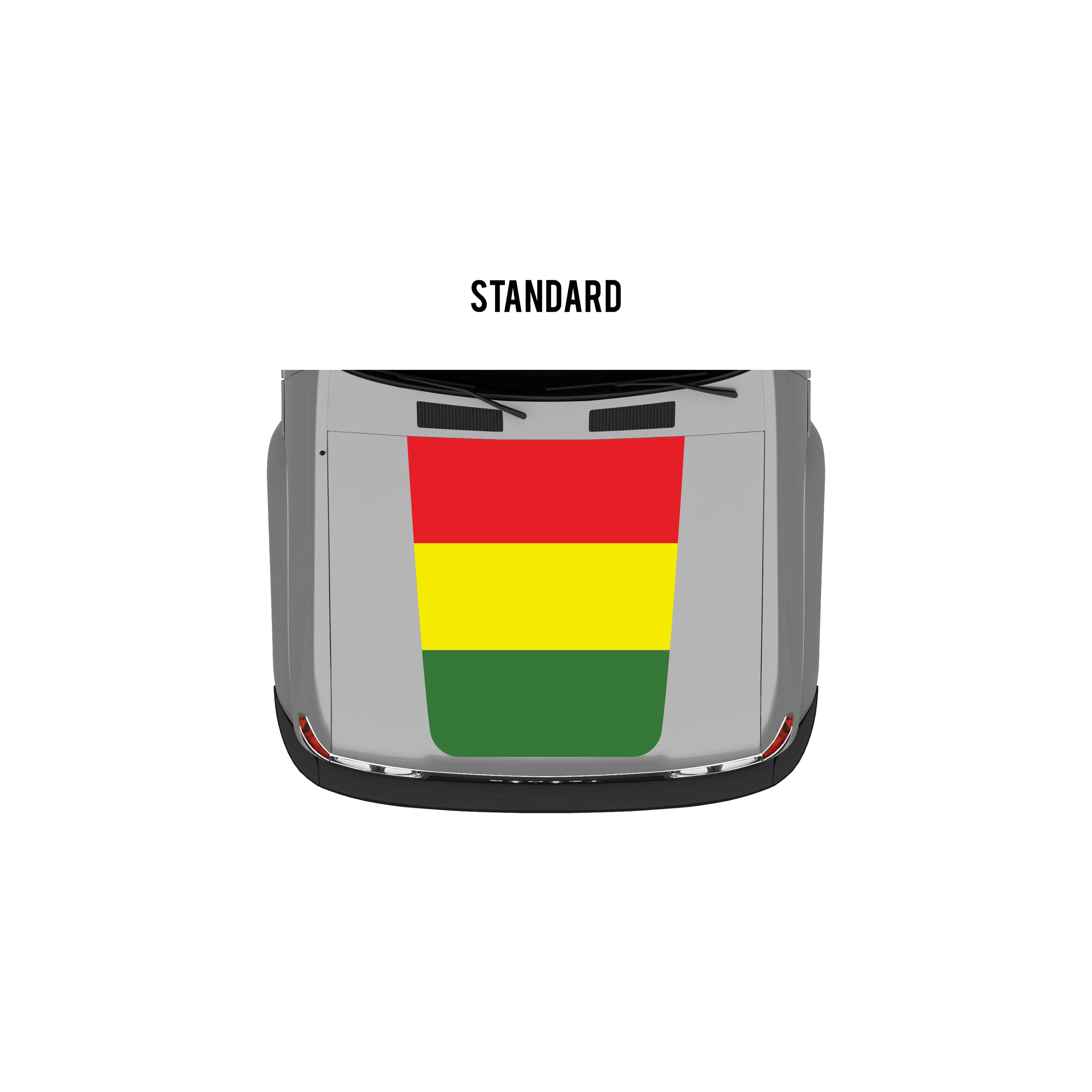 Taco Vinyl Vehicle Decals Rasta / Standard Hood Stamp 80 Series Land Cruiser Checkered Stripe Kit