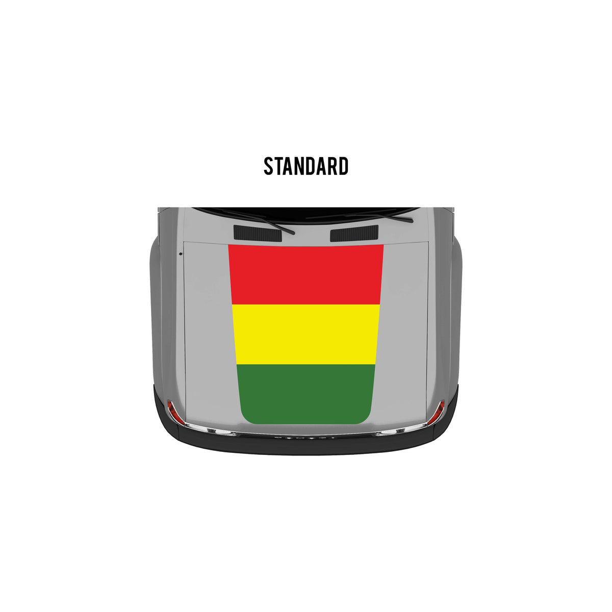 Taco Vinyl Vehicle Decals Rasta / Standard Hood Stamp 80 Series Land Cruiser Checkered Stripe Kit