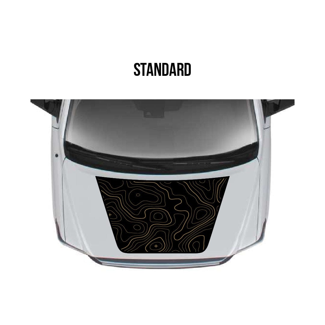 Taco Vinyl Vehicle Decals Standard (Larger) / Custom Colors (Email us the two colors you want) 2014-2021 Tundra Hood Stamp