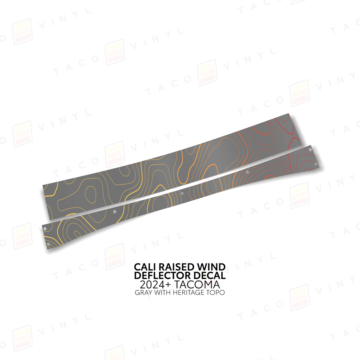 Taco Vinyl Vinyl Cali Raised Wind Deflector Decal