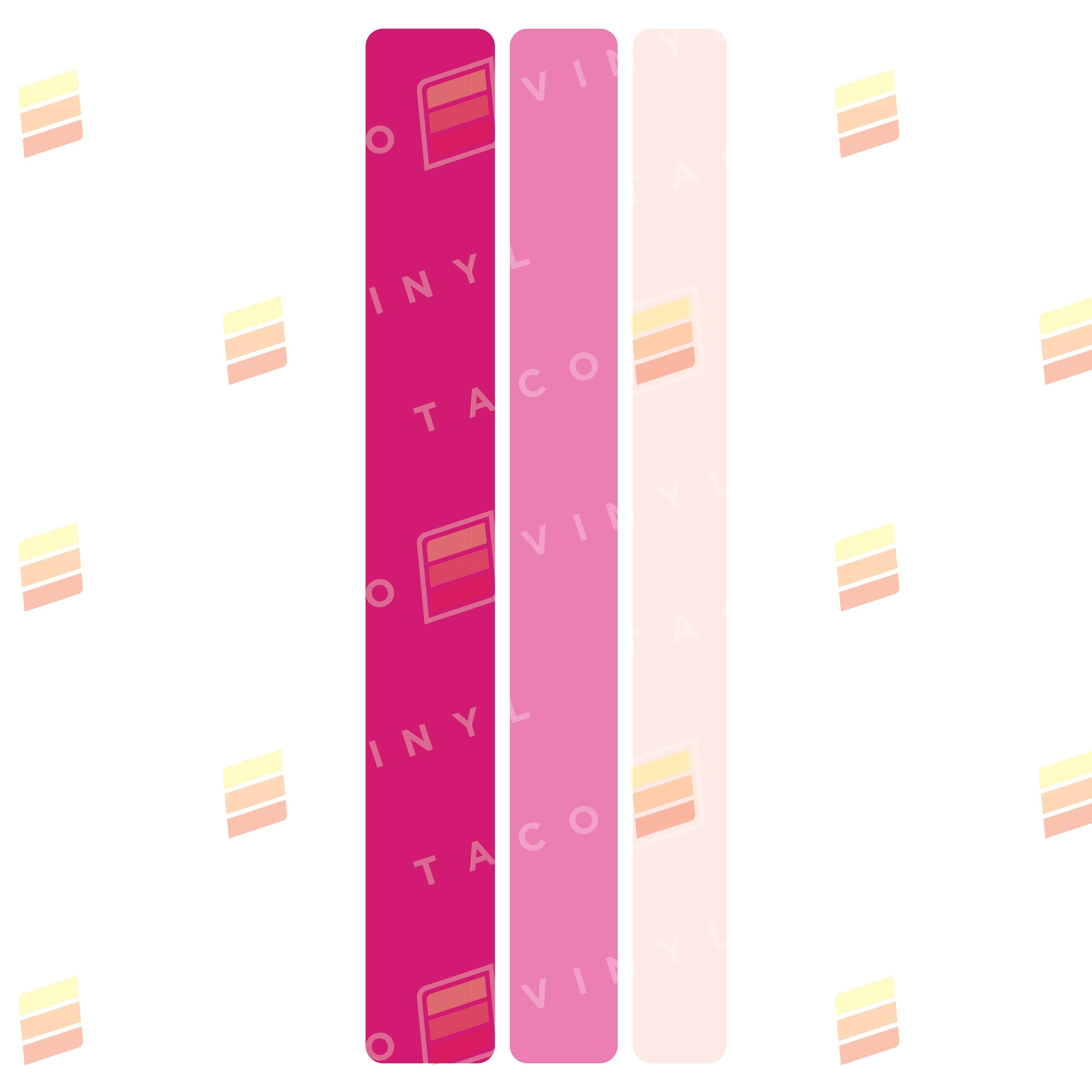 Taco Vinyl Vinyl Pink Scheme Medium Universal Stripes