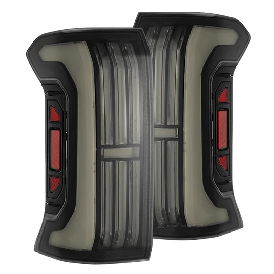 TEQ Customs Alpha Black 24-25 Toyota Tacoma NOVA-Series Prismatic LED Tail Lights