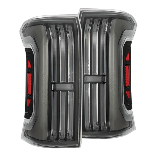 TEQ Customs Black 24-25 Toyota Tacoma NOVA-Series Prismatic LED Tail Lights