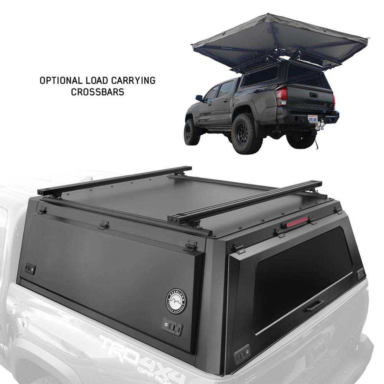 TEQ Customs Expedition Truck Cap W/Full Wing Doors, Front and Rear Windows and 3rd Brake Light 17-22 Ford F250/350 6.8 Foot Bed Overland Vehicle Systems