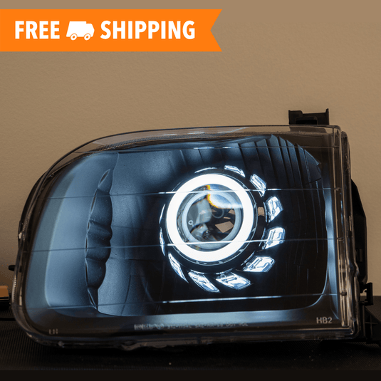 TEQ Customs Headlights 01-07 Toyota Sequoia Turbine Edition Headlights