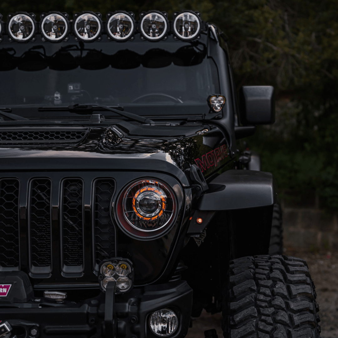 TEQ Customs Headlights Turbine Edition Headlights / 2017-2026 Jeep Wrangler JL + 2020-2026 Gladiator JT