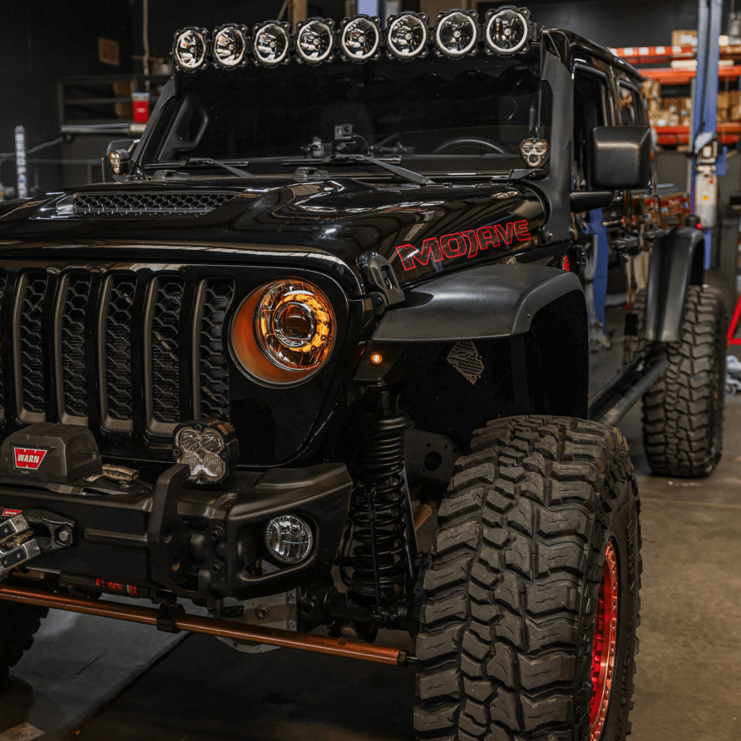 TEQ Customs Headlights Turbine Edition Headlights / 2017-2026 Jeep Wrangler JL + 2020-2026 Gladiator JT