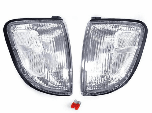 TEQ Customs LLC Corner Lights Clear (Black Trim) Corner Lights / 98-00 Tacoma