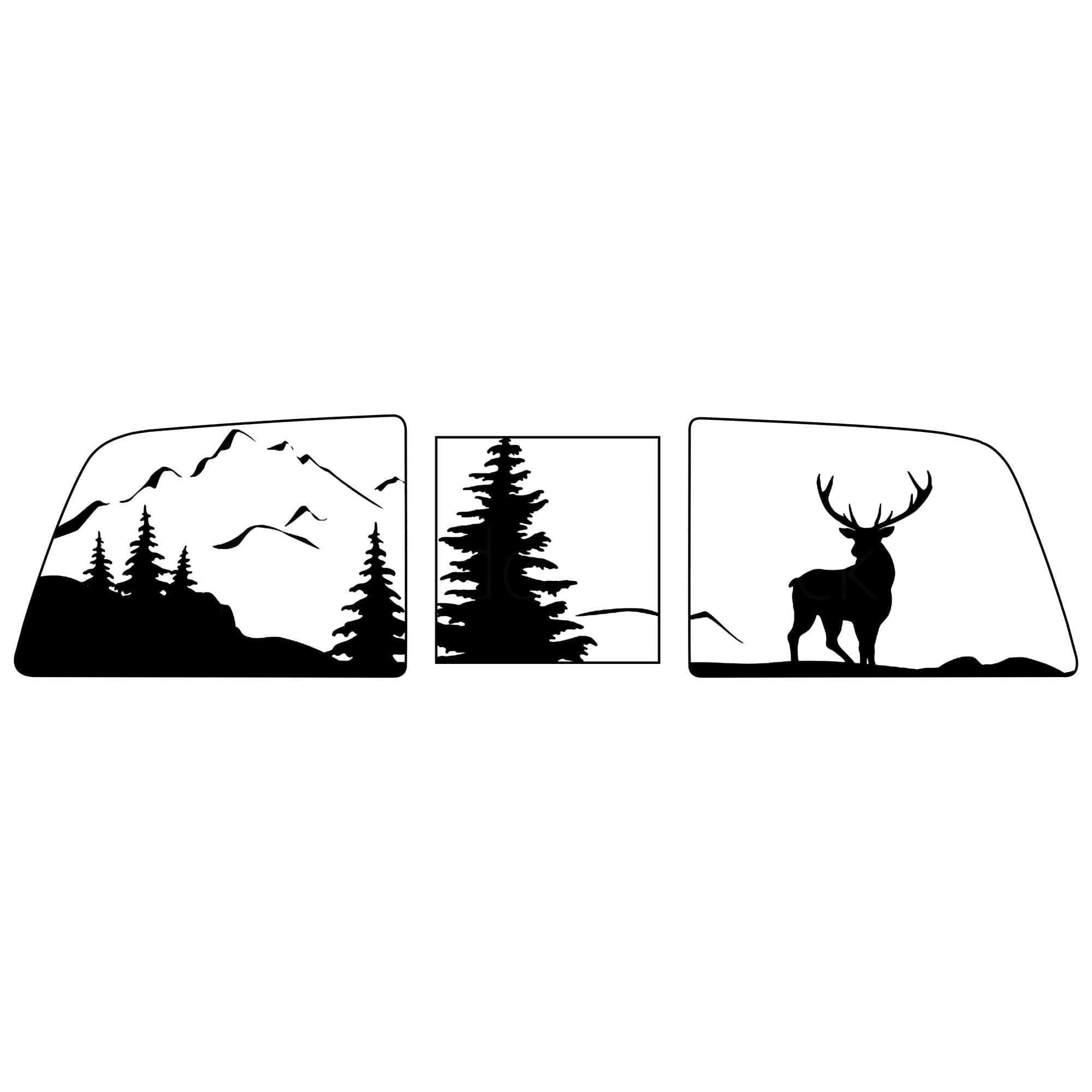 TEQ Customs LLC Decals Back Window Decals / 16-21 Tacoma / TEQ Customs