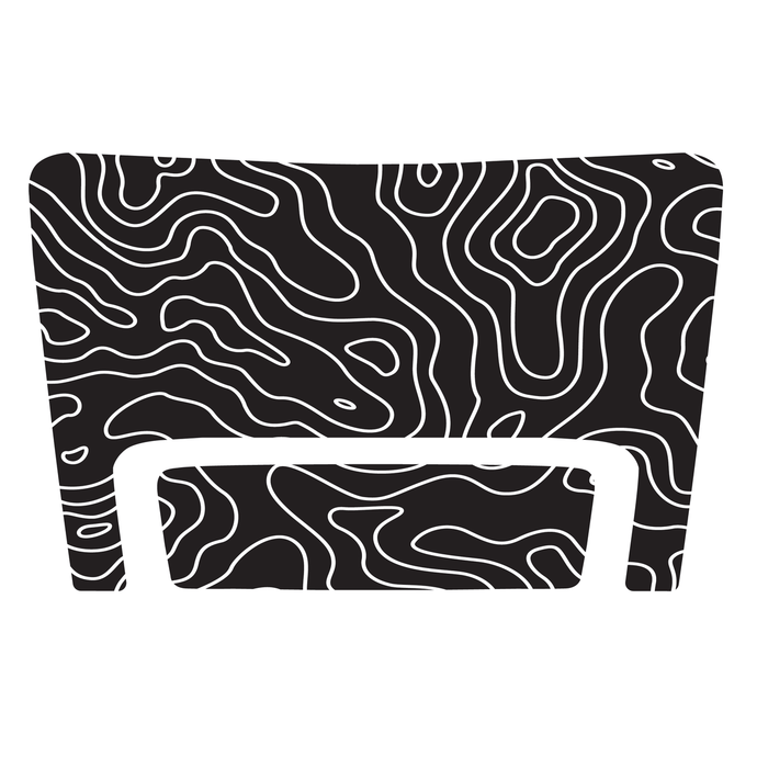 TEQ Customs LLC Decals Tacoma Hood Stubby Topo Decal