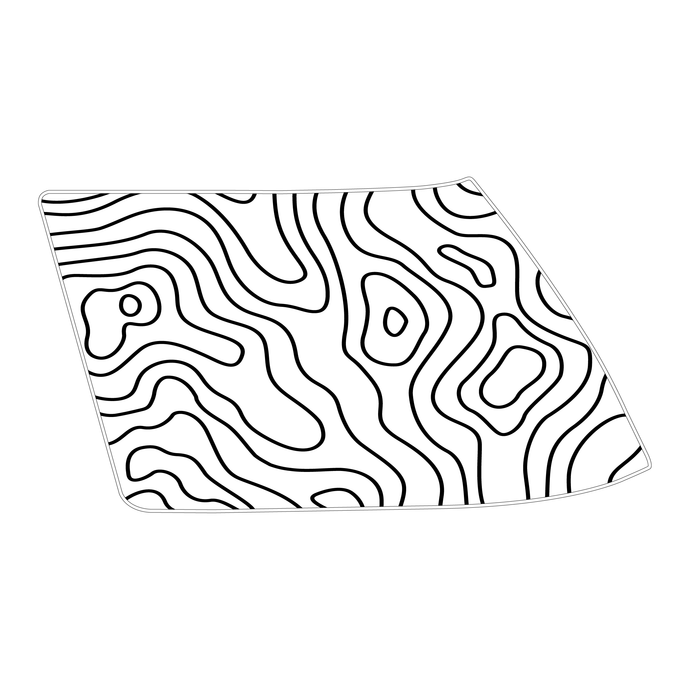 topographic decal