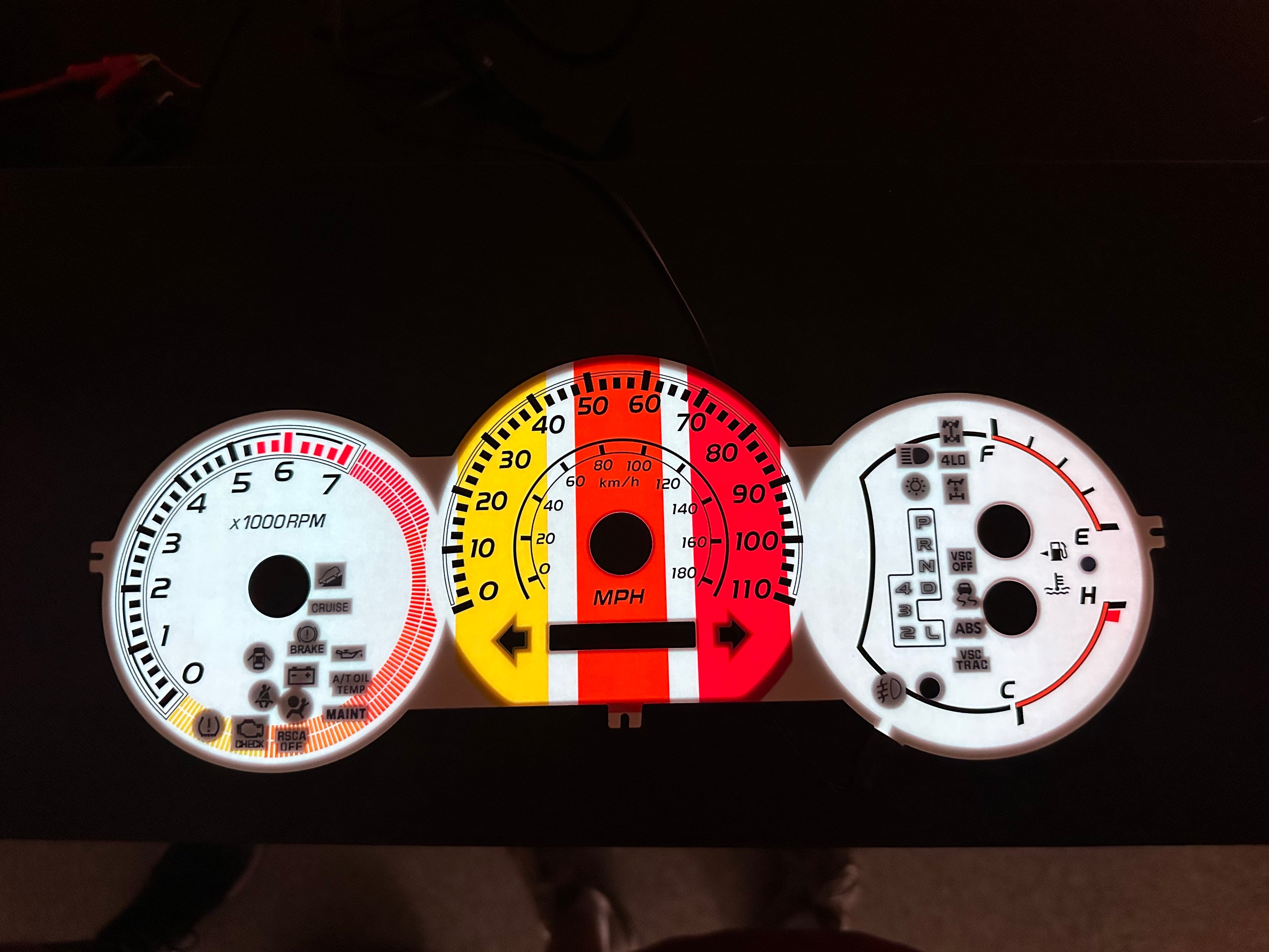 TEQ Customs LLC Glow Gauges / 03-09 4Runner