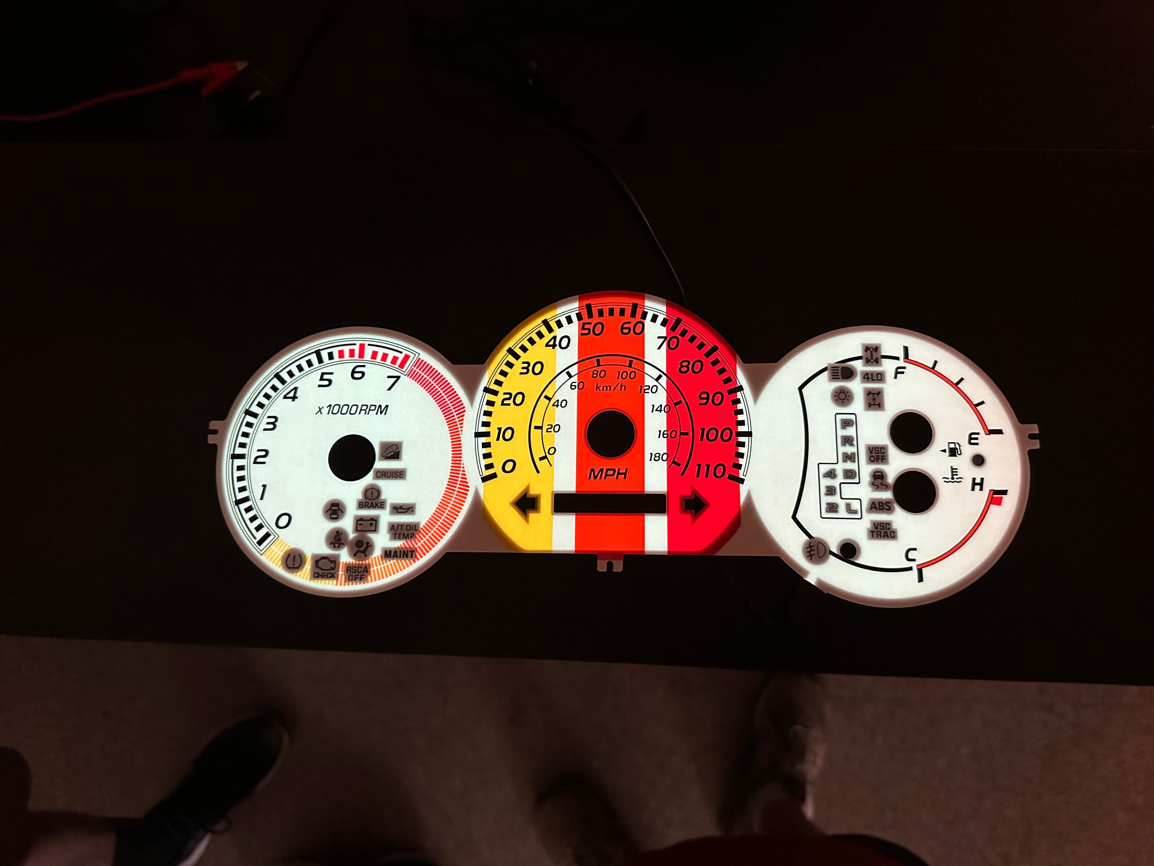 TEQ Customs LLC Glow Gauges / 03-09 4Runner